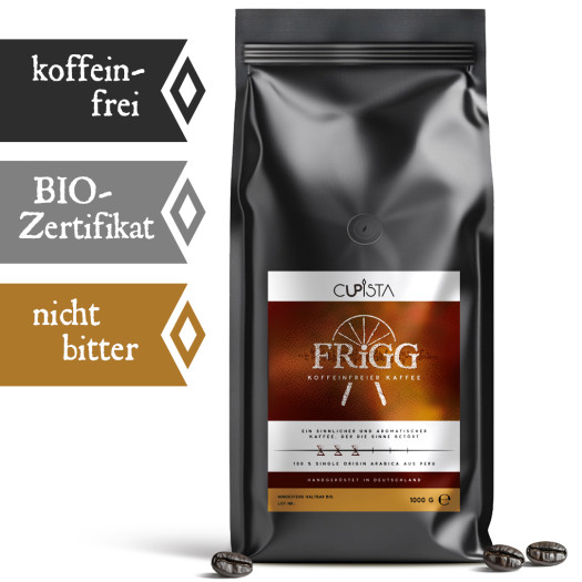 Cupista´s Frigg koffeinfreier Filterkaffee 1000g Cupista´s Frigg koffeinfreier Filterkaffee 1000g