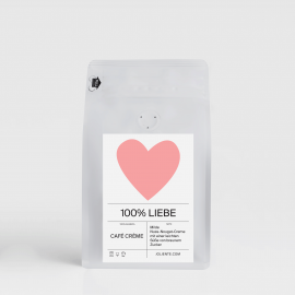 100% LIEBE | Café Crème | Kaffee / 250g / Rosa / Ganze Bohnen